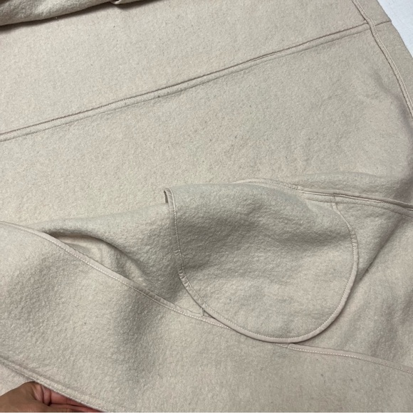 Aritzia Wilfred hooded wool coat cream color - Picture 11 of 14